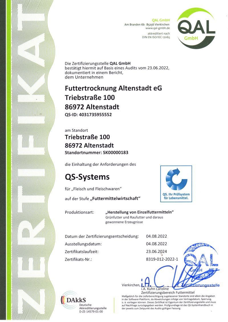 QS Zertifikat