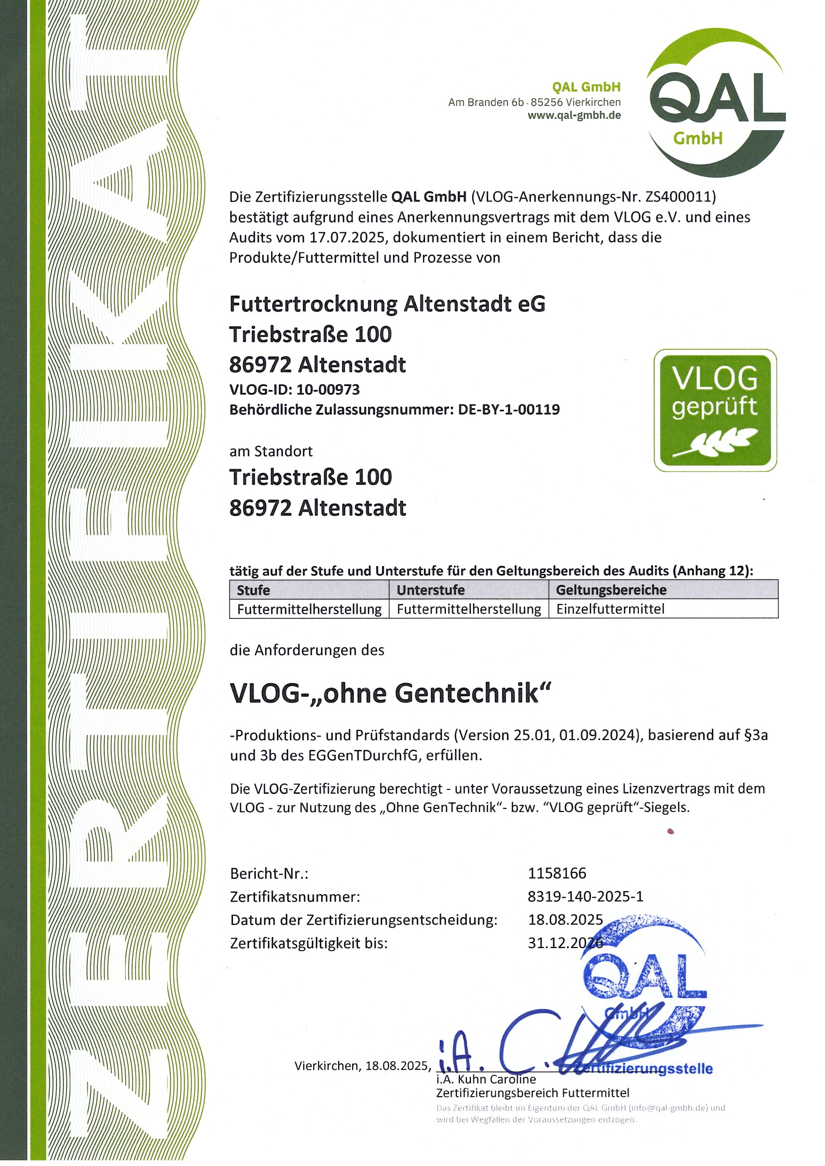 VLOG Ohne Gentechnik